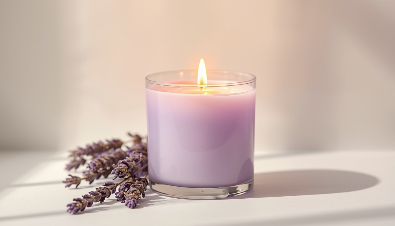 Lavendel geurkaars van Shimvornkhelil