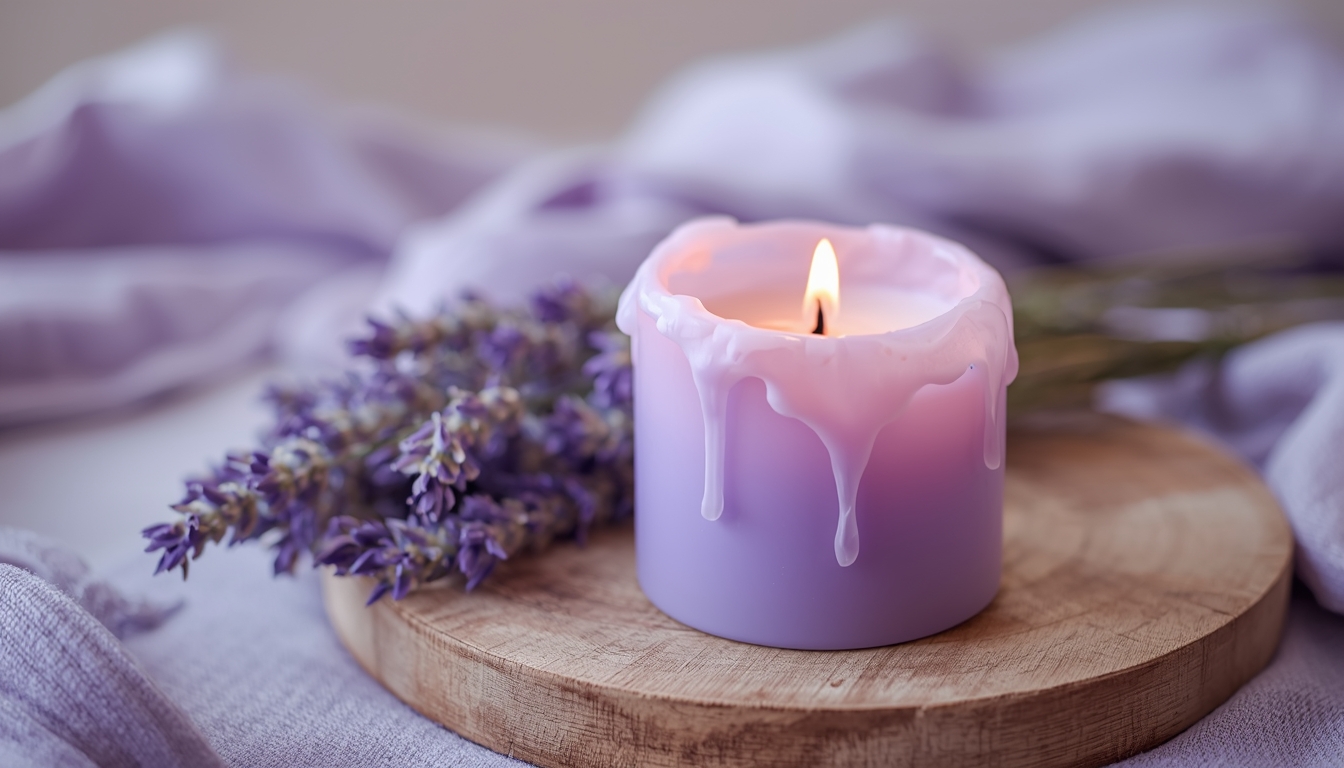 Lavendel droom geurkaars van Shimvornkhelil